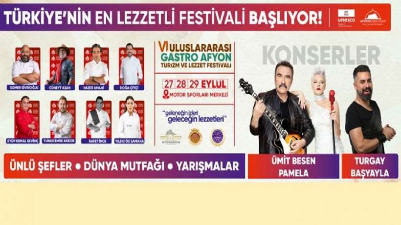 6. ULUSLARARASI GASTROAFYON TURİZM VE LEZZET FESTİVALİ