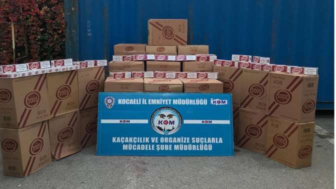 77 bin 500 paket kaçak sigara yakalandı