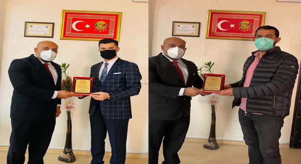 Kilis'te bir tır dolusu maske bağışı