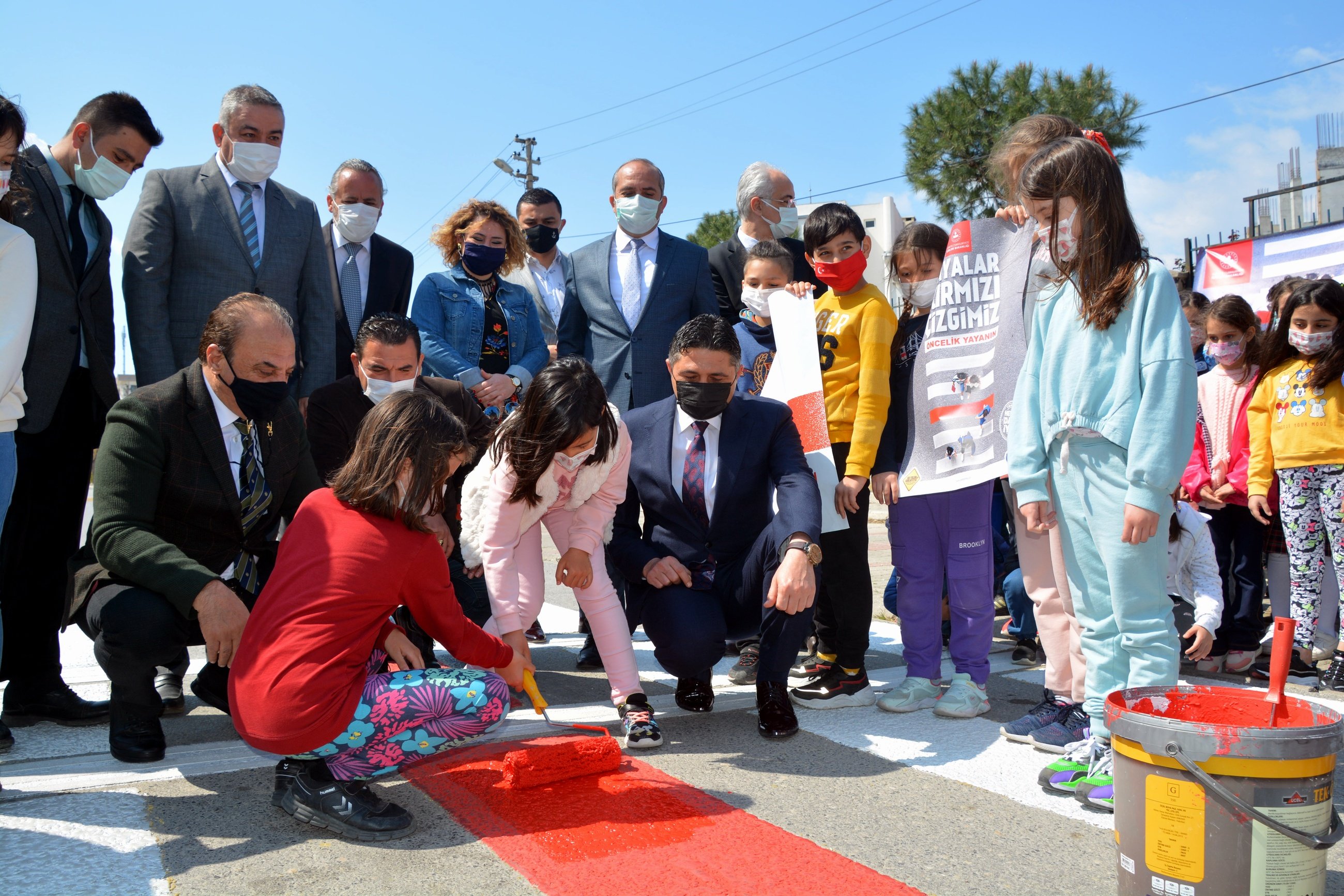 İzmir Aliağa'nın yaya öncelikli çizgisi hazır