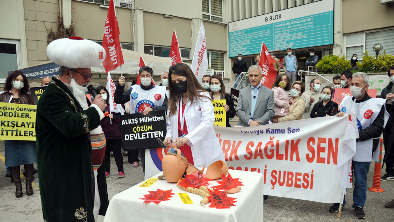 Türk Sağlık-Sen’den Kocaeli'de Nasreddin Hocalı eylem