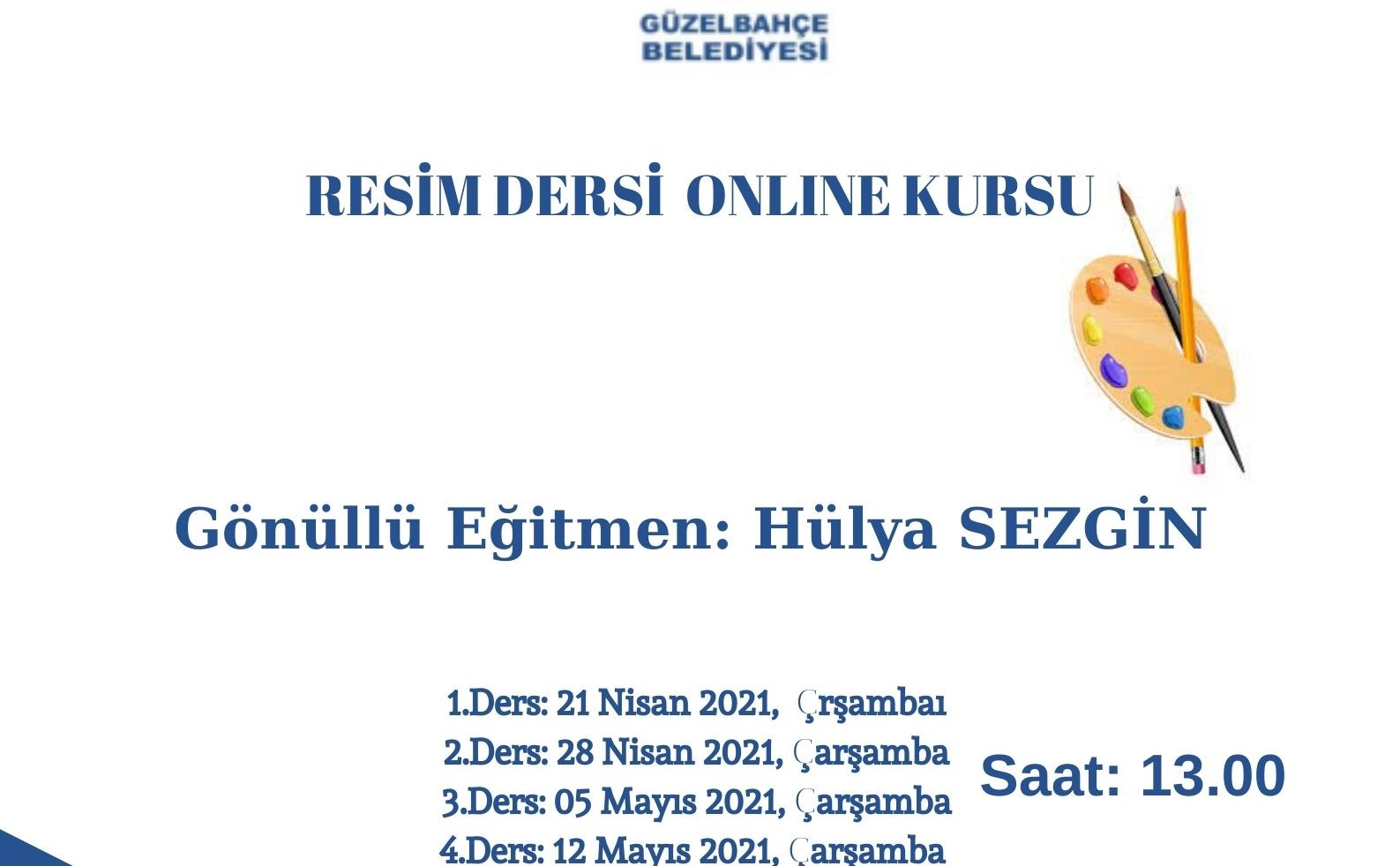 İzmir Güzelbahçe, online kurslara başlıyor