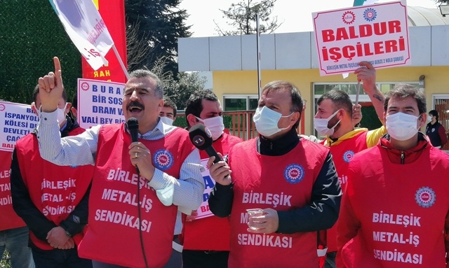 Kocaeli'de grevdeki Baldur işçilerinden Valilik yasağına tepki!