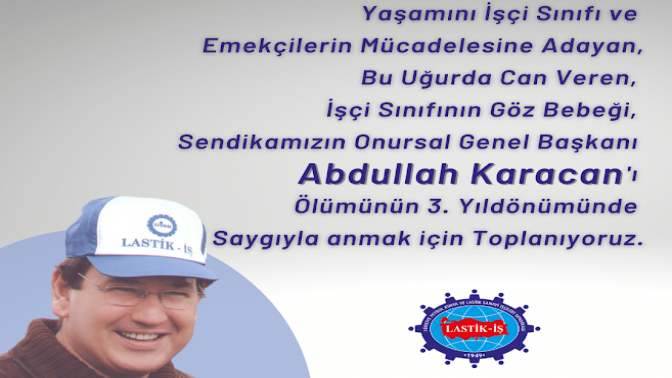 Abdullah Karacan, kabri başında anılacak