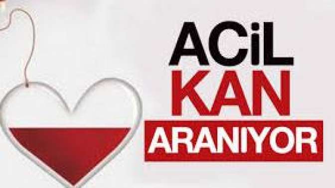 Acil A rh + kana aranıyor