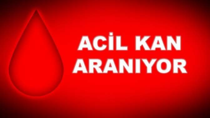 Acil kan aranıyor