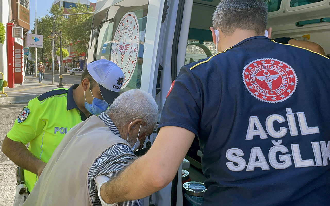 Adıyaman’da yere yığılan yaşlı adamın imdadına polisler yetişti