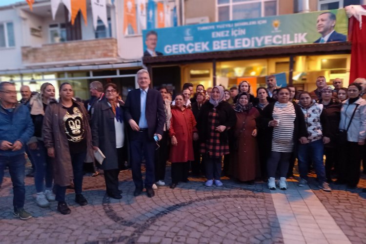 AK Parti Enez İlçe Seçim Bürosu açıldı