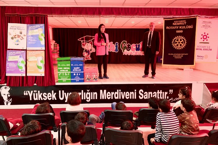 Anaokulu öğrencilerine 'Çevre, Sıfır Atık ve Geri Dönüşüm' eğitimi