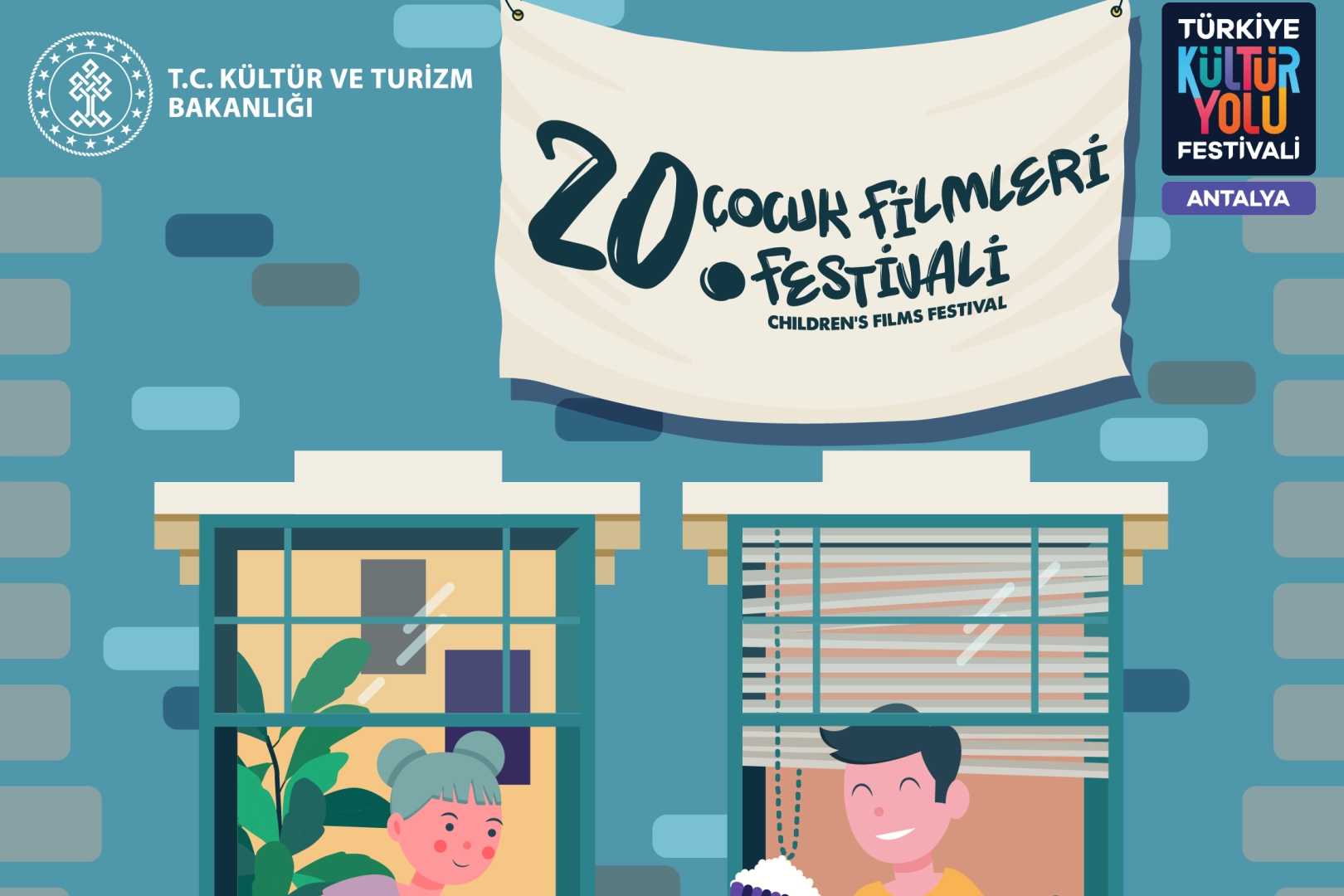 Antalyalı çocukların festival keyfi sürüyor