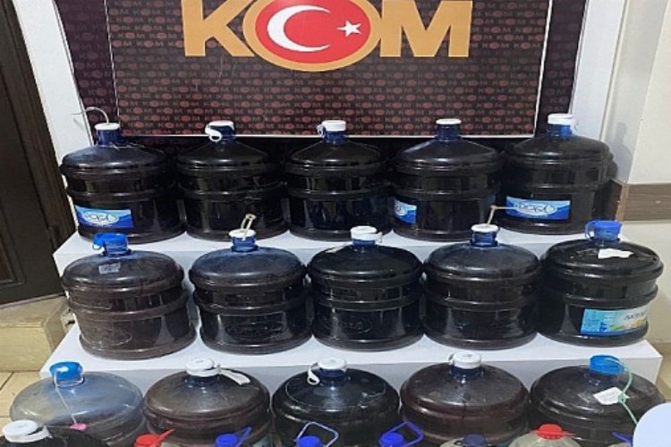 Aydın Didim'de 340 litre kaçak içki