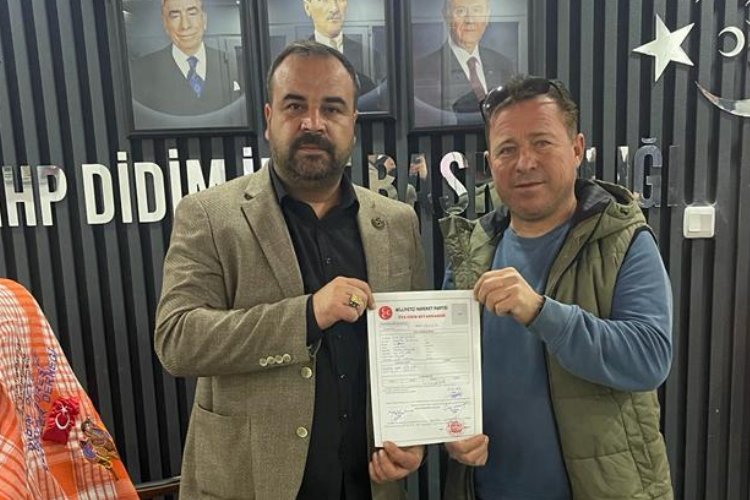 Aydın Didim'de iş insanı Gürcan Zorlu MHP'ye katıldı