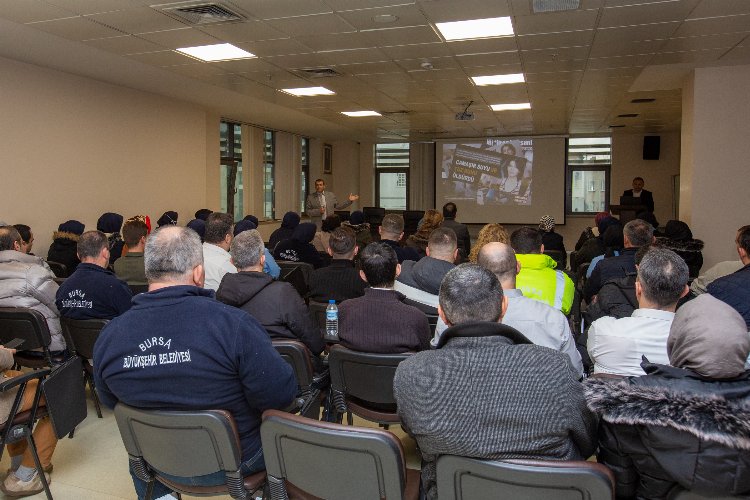 Bursa Büyükşehir'de hizmet içi hijyen eğitimi