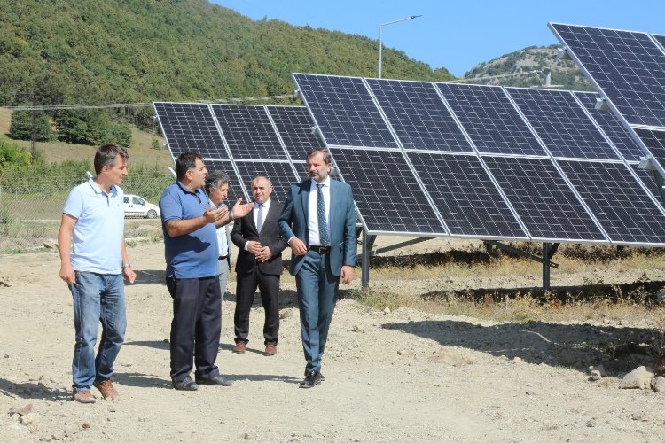 Bursa Gürsu'nun geceleri güneşle aydınlanacak