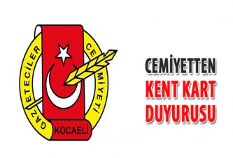 Cemiyetten Kent Kart duyurusu