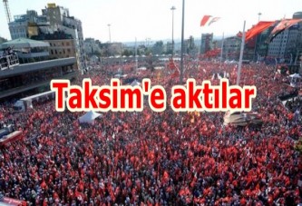 CHP Taksim mitinginde insan seli