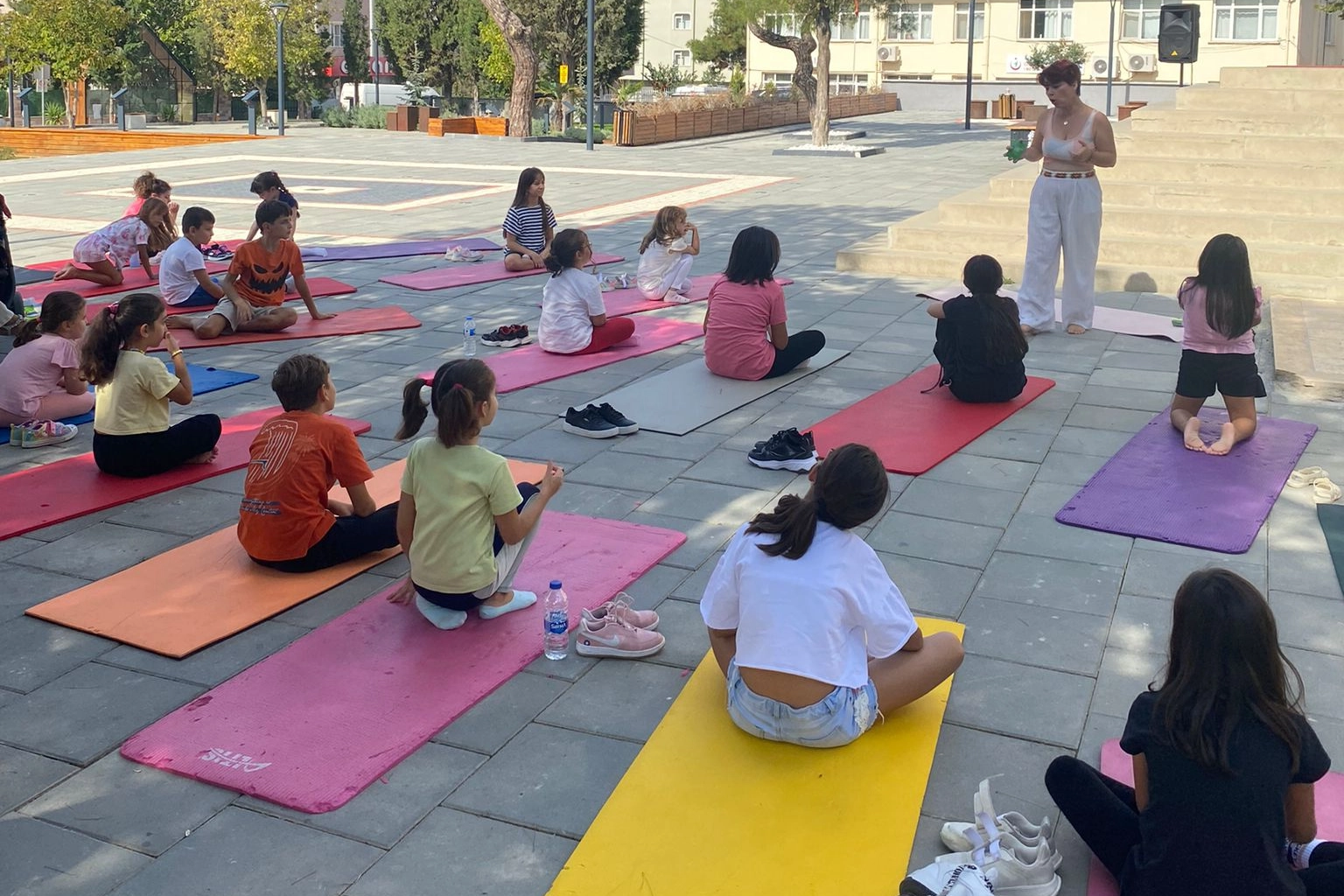 Çocuklar yoga ile Keşan Kent Müzesi'nde nefes aldı