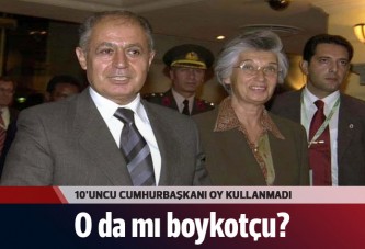 'Cumhurbaşkanı' oy kullanmadı