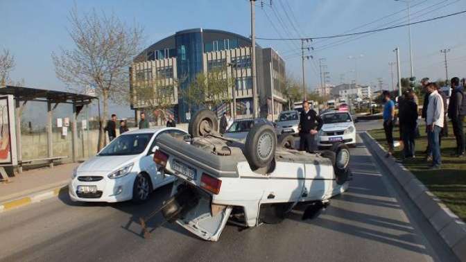 Darıca’da kaza 2 yaralı