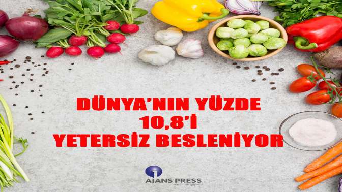 Dünya’nın yüzde 10,8’i yetersiz besleniyor