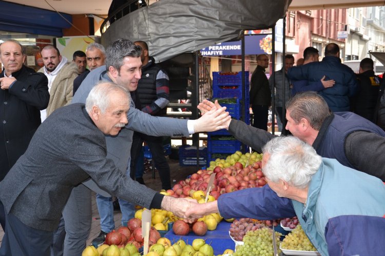 Edirne Keşan'da CHP'li Özcan'a yoğun ilgi