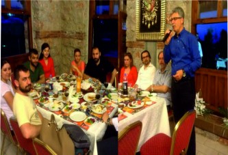 Ellibeş başına iftar verdi