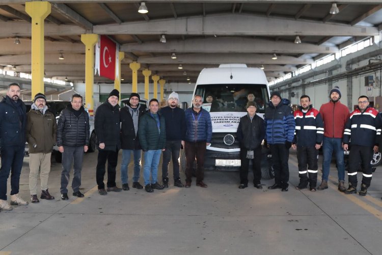 ERÜ'lü mühendislerden deprem bölgesine çıkarma