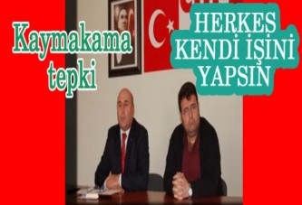 Gebze'de Kaymakama tepki