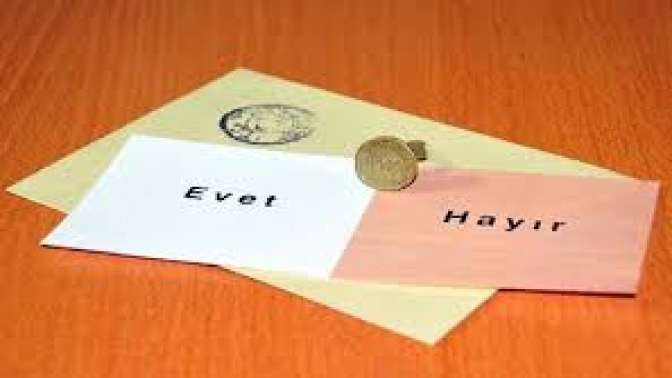 İşte “Evet-Hayır” oyları