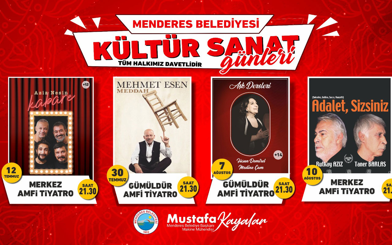 İzmir Menderes kültür sanata doyacak