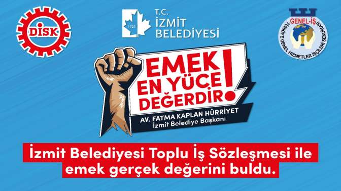 İzmit Belediyesi toplu iş sözleşmesi yarın imzalanıyor