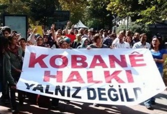 İzmit’te Kobane'ye destek yürüyüşü