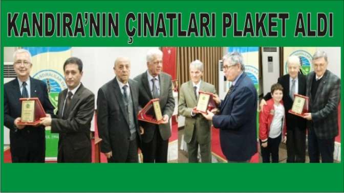 Kandıra’nın yaşayan 11 çınarına plaket