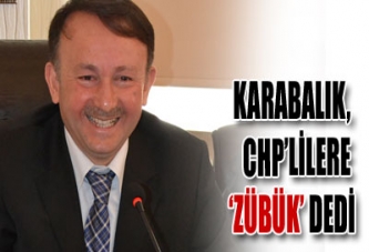 Karabalık, CHP'lilere "ZÜBÜK" dedi