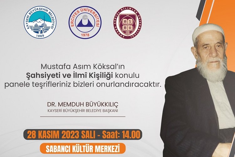 Kayseri Büyükşehir'den Mustafa Asım paneli