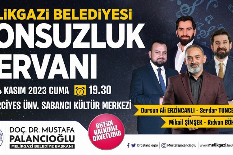 Kayseri Melikgazi'de şiir dolu akşam