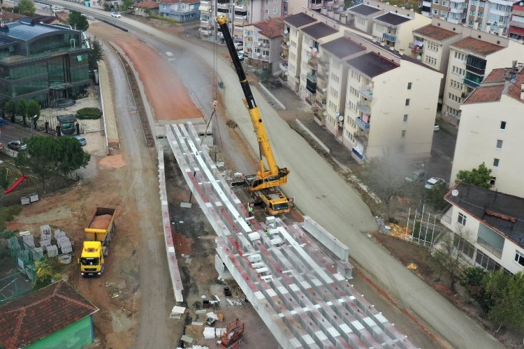 Kocaelide Kuruçeşme Tramvay Hattı’nda yoğun çalışma