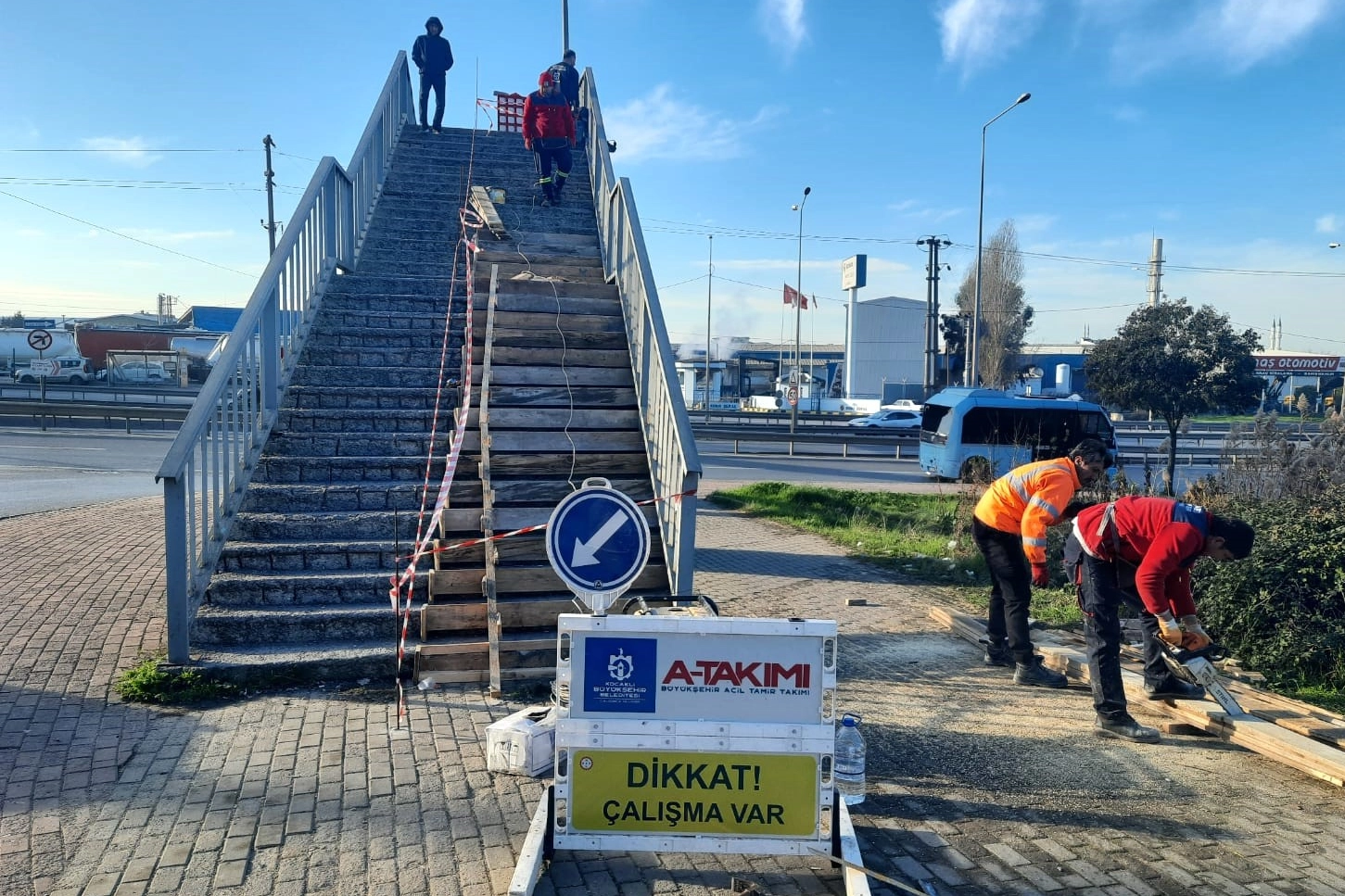 Kocaeli'den Gebze’de üst geçit tadilatı