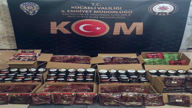 Kocaelide 1070 kilogram kaçak tütün ele geçirildi