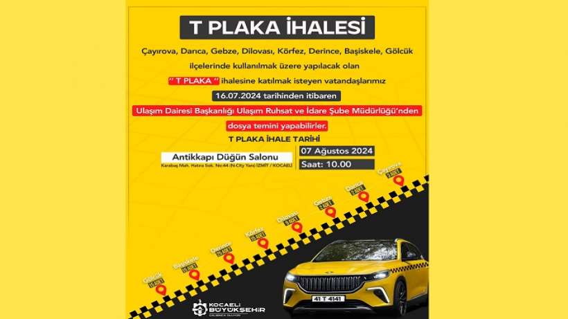 KOCAELİde 86 T Plaka İçin Son Günler