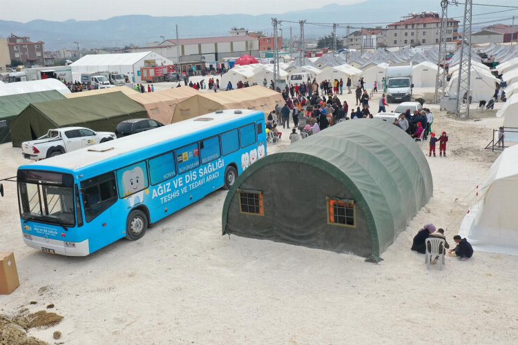 Konya'nın mobil diş aracı Hatay'da