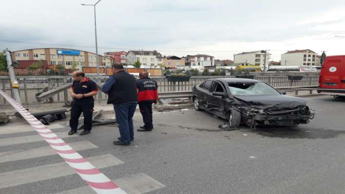 Körfez’de feci kaza 1 yaralı