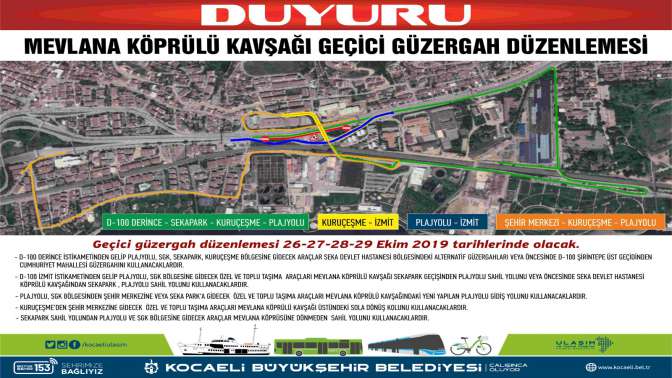 Mevlana Köprülü Kavşağı’na trafik düzenlemesi