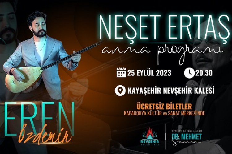 Nevşehir Kalesi'nde Neşet Ertaş gecesi