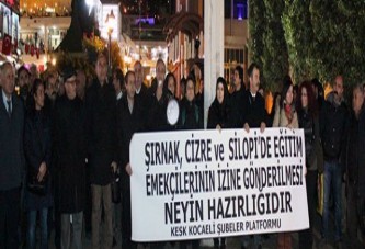 Öğretmenlerin izne gönderilmesine karşı çıktılar