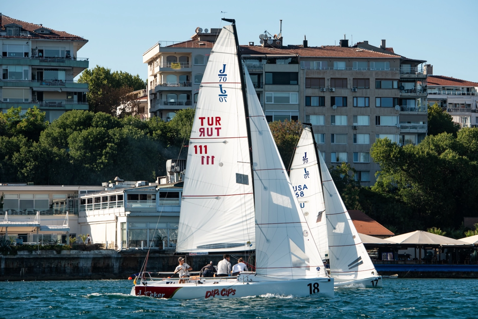 Olympos Regattada J/70 Match Race sınıfında yelkenlilerin maçı sona erdi