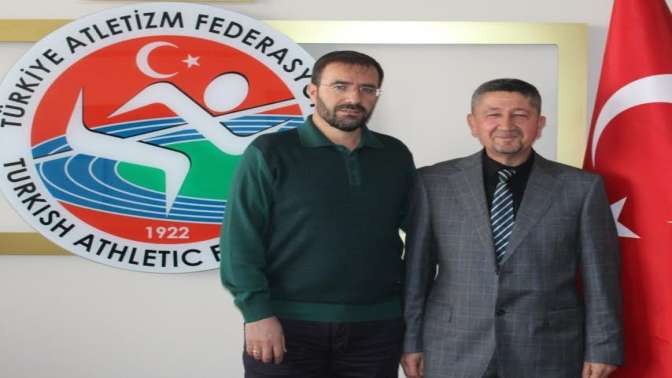 Rıdvan Şükür, Atletizm Federasyonu’nun misafiri oldu.