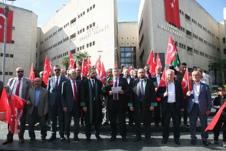 Saadet Partisi Bursa'dan İsrailli yetkililere suç duyurusu