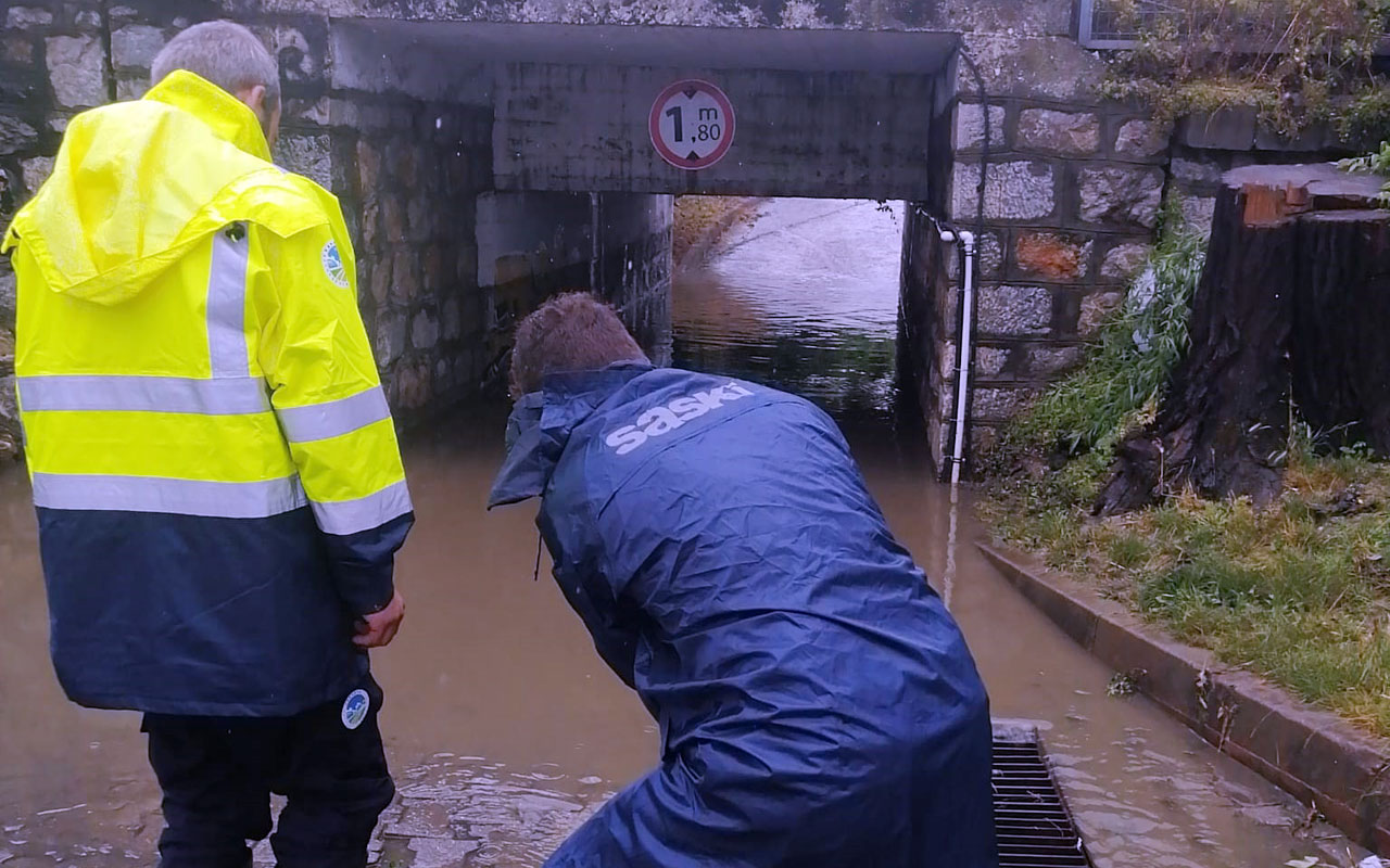 Sakarya’da yağışlara anında müdahale