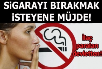 Sigarayı bırakmak isteyene müjde!